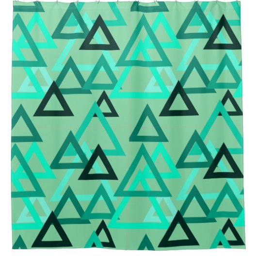Gesenkte Dreiecke Duschvorhang (Vorderseite)