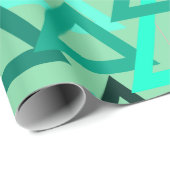 Gesenkte Dreiecke Geschenkpapier (Rolleneckpunkt)