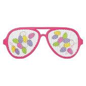 Gesenkte, gemalzene Milch Ostereier Jagen Candy Partybrille (Vorderseite)