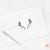 Gesenkte Hände Herz-Aufkleber (Umschlag)