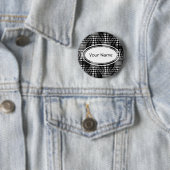 Gesenkte Waves Tapete schwarz-weiß Button (Beispiel)