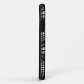 Gesenkte Waves Tapete schwarz-weiß Case-Mate iPhone Hülle (Hinten/Rechts)