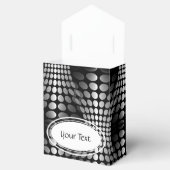 Gesenkte Waves Tapete schwarz-weiß Geschenkschachtel (Geöffnet)