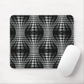 Gesenkte Waves Tapete schwarz-weiß Mousepad (Mit Mouse)