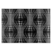 Gesenkte Waves Tapete schwarz-weiß Schneidebrett (Vorderseite)