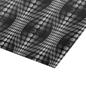 Gesenkte Waves Tapete schwarz-weiß Schneidebrett (Ecke)
