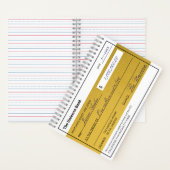 Gesetz der Anziehung Eleganter Goldener Überfluss Notizblock (Innen)