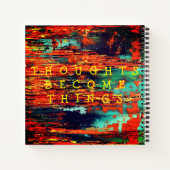 Gesetz der Anziehung Journal, Tagebuch, Scrapbook Notizblock (Rückseite)