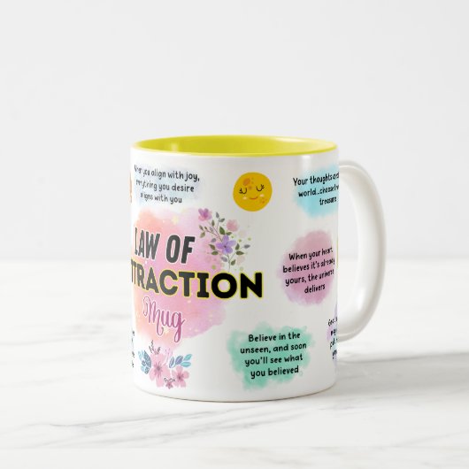 Gesetz der Anziehung Tasse (VorderseiteRechts)