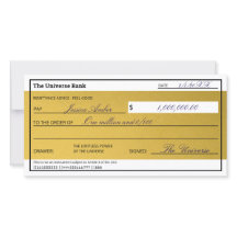 Gesetz der Attraktion Eleganter Gold Überfluss Kar