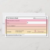 Gesetz der Attraktion Niedlich rosa Karo Flachkart (Vorderseite)