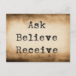 Gesetz der Attraktivität manifestes Überfluss Postkarte