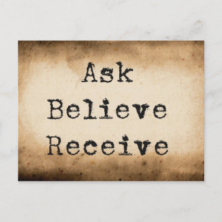 Gesetz der Attraktivität manifestes Überfluss Postkarte