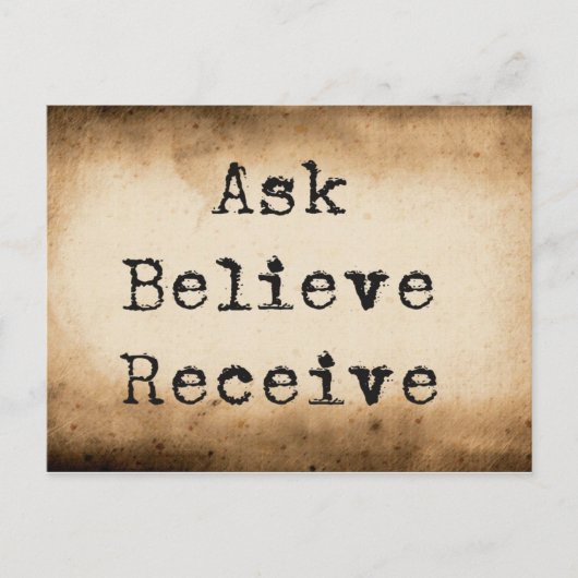 Gesetz der Attraktivität manifestes Überfluss Postkarte (Vorderseite)