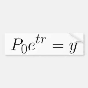 Gesetz der exponentialen Verteilung Autoaufkleber
