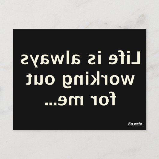 Gesetz der Zugbewegung #0001 Postkarte (Rückseite)