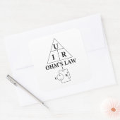 Gesetz des Ohm Quadratischer Aufkleber (Umschlag)