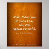 Gesetz des Powers des Reichtums erscheint mächtige Poster (Vorne)