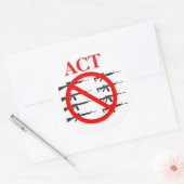 Gesetz über die Kontrolle von Waffen Runder Aufkleber (Umschlag)