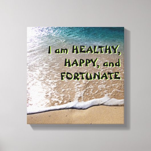 Gesetz von Attraction Beach Leinwanddruck (Vorderseite)