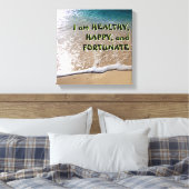 Gesetz von Attraction Beach Leinwanddruck (Insitu (Schlafzimmer))