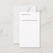 Gesetz zur Anziehung Niedlichen rosa manifestes Ge Mitteilungskarte (Rückseite)