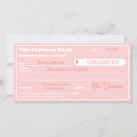 Gesetz zur Anziehung Niedlicher rosa Manifestation