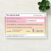 Gesetz zur Anziehung unangebrachten Karos - rosa M Post-it Klebezettel (Büro)