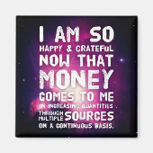 Gesetz zur Anziehung von Geld Manifestation Quoten Magnet (Vorne)