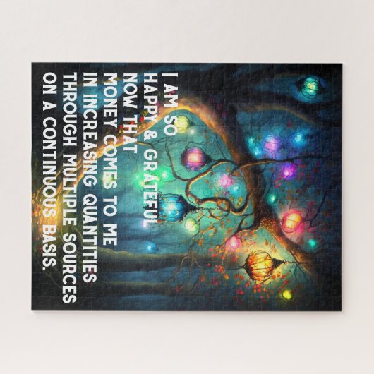 Gesetz zur Anziehung von Geld Manifestation Quoten Puzzle (Horizontal)