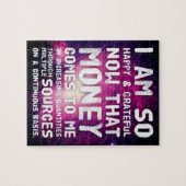 Gesetz zur Anziehung von Geld Manifestation Quoten Puzzle (Horizontal)