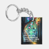 Gesetz zur Anziehung von Geld Manifestation Quoten Schlüsselanhänger (Vorderseite links)