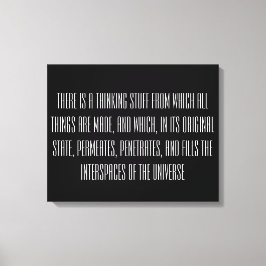 Gesetz zur Anziehung von Zitat Leinwanddruck (Vorderseite)