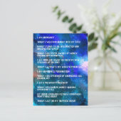 Gesetz zur Beschaffung von Geld Manifestationen Af Postkarte (Stehend Vorderseite)