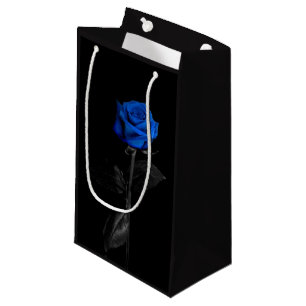 Gesetzdurchführungs-Blau-Rose Kleine Geschenktüte