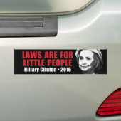 Gesetze für kleine Menschen - Anti Hillary Clinton Autoaufkleber (Auf Auto)