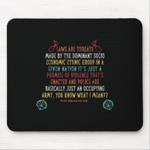 Gesetze sind Bedrohungen durch die dominante Sozio Mousepad