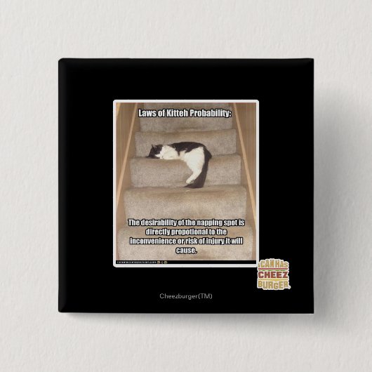 Gesetze von Kitteh Wahrscheinlichkeit Button (Vorderseite)