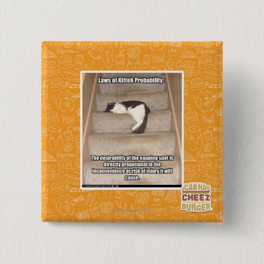 Gesetze von Kitteh Wahrscheinlichkeit Button (Vorderseite)