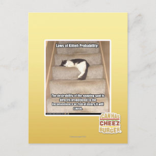 Gesetze zur Wahrscheinlichkeit des Kitts Postkarte