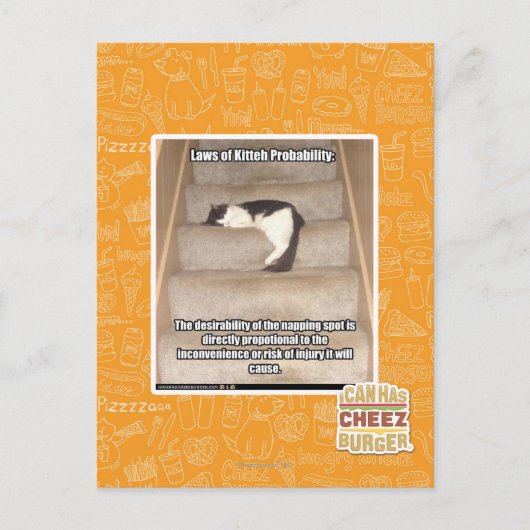 Gesetze zur Wahrscheinlichkeit des Kitts Postkarte (Vorderseite)