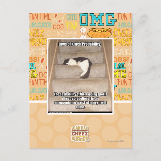 Gesetze zur Wahrscheinlichkeit des Kitts Postkarte (Vorderseite)
