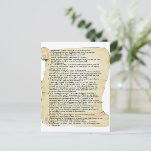 Gesetzentwurf Postkarte (Stehend Vorderseite)