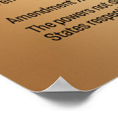 Gesetzentwurf US-Verfassung Poster (Ecke)