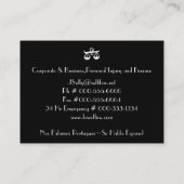 GesetzesDeko Visitenkarte (Rückseite)