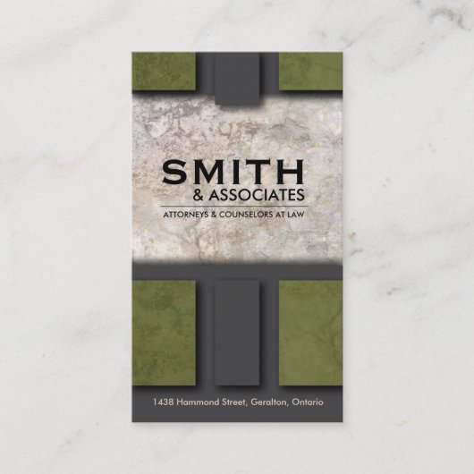 Gesetzesgeschäfts-Karte - berufliche Visitenkarte (Vorderseite)