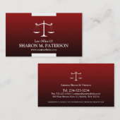 Gesetzesskala-Visitenkarte Visitenkarte (Vorne/Hinten)