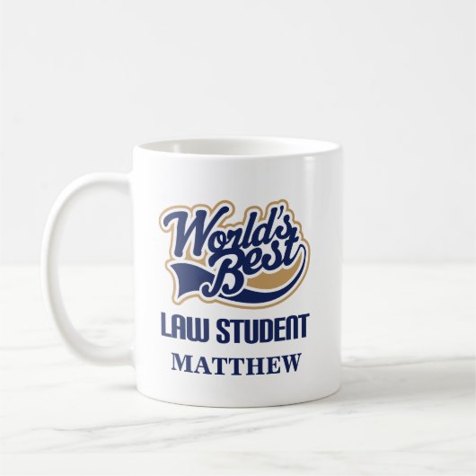 Gesetzesstudenten-personalisiertes Tassen-Geschenk Kaffeetasse (Links)