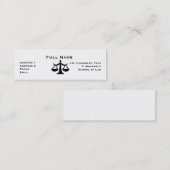 Gesetzesstudenten-Visitenkarte 1 Telefonnummerkarte (Vorne/Hinten)