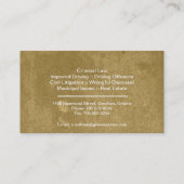 GesetzesVisitenkarte - einfacher Visitenkarte (Rückseite)